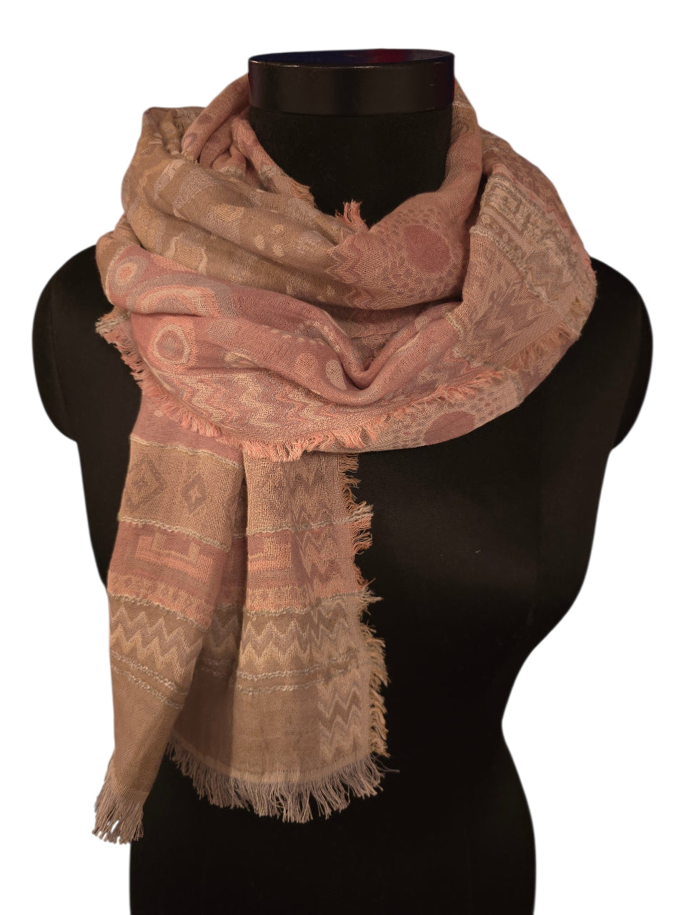 Bomull & silkeskjerf i rolige toner (15)