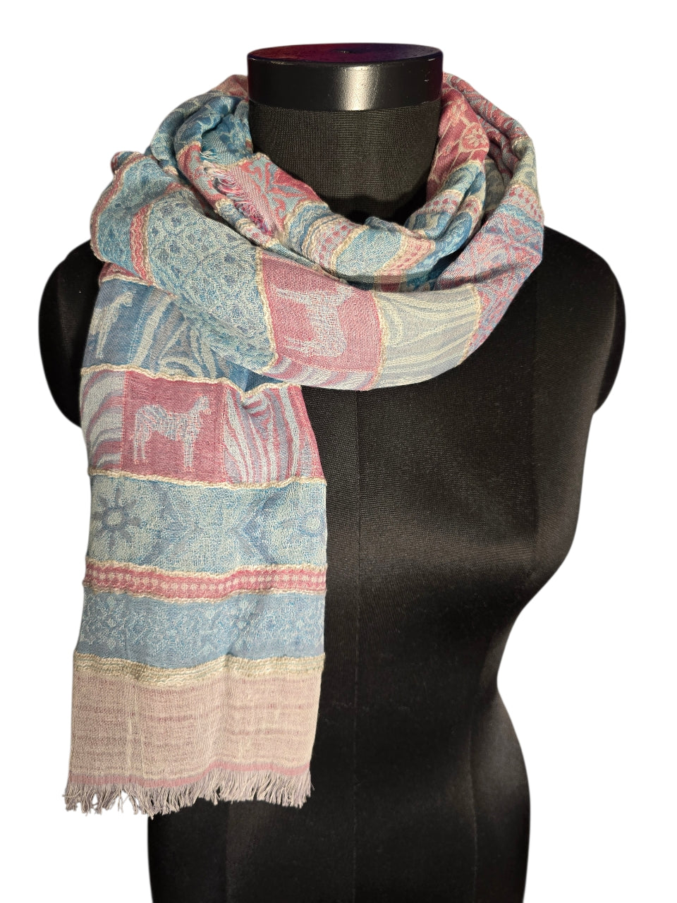 Barnslig fint bomull & silkeskjerf (17)