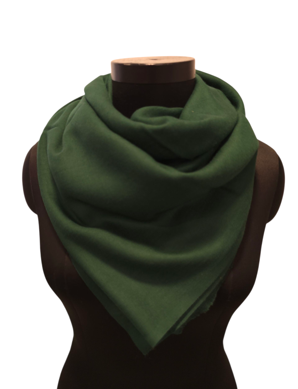Stort mørkegrønt kashmir sjal (12)