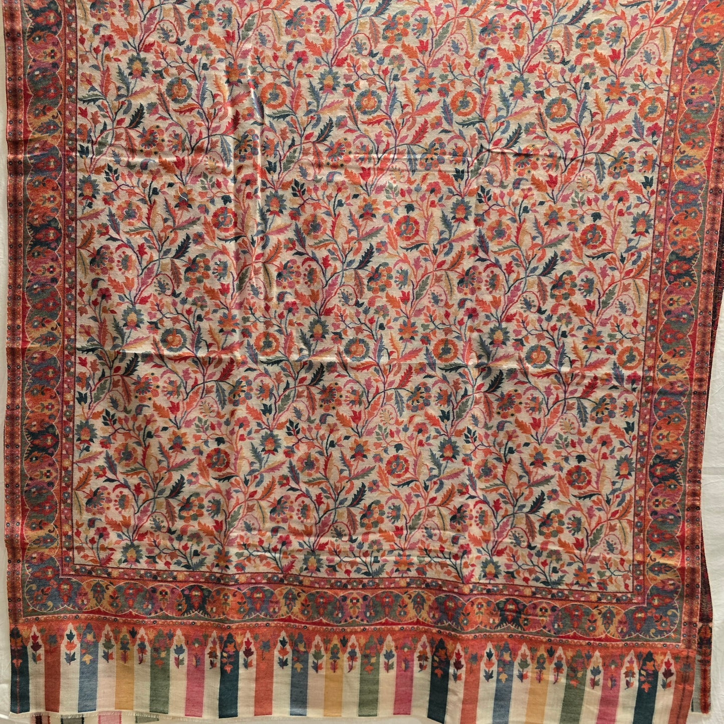 Flott mønstervevet sjal i cashmere og merino (39)