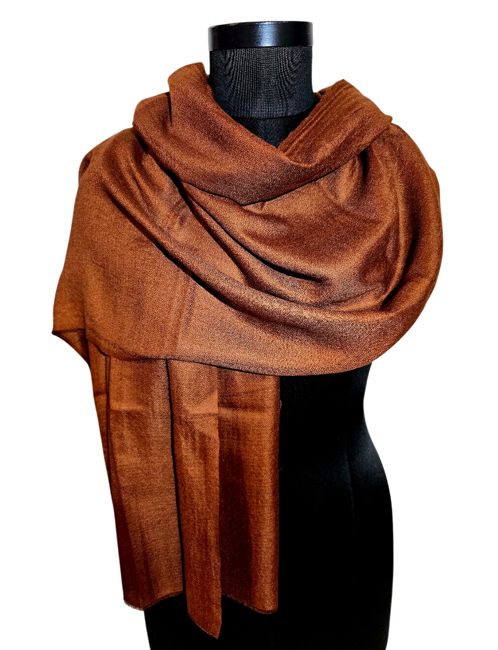 Brunt Pashmina skjerf (7)