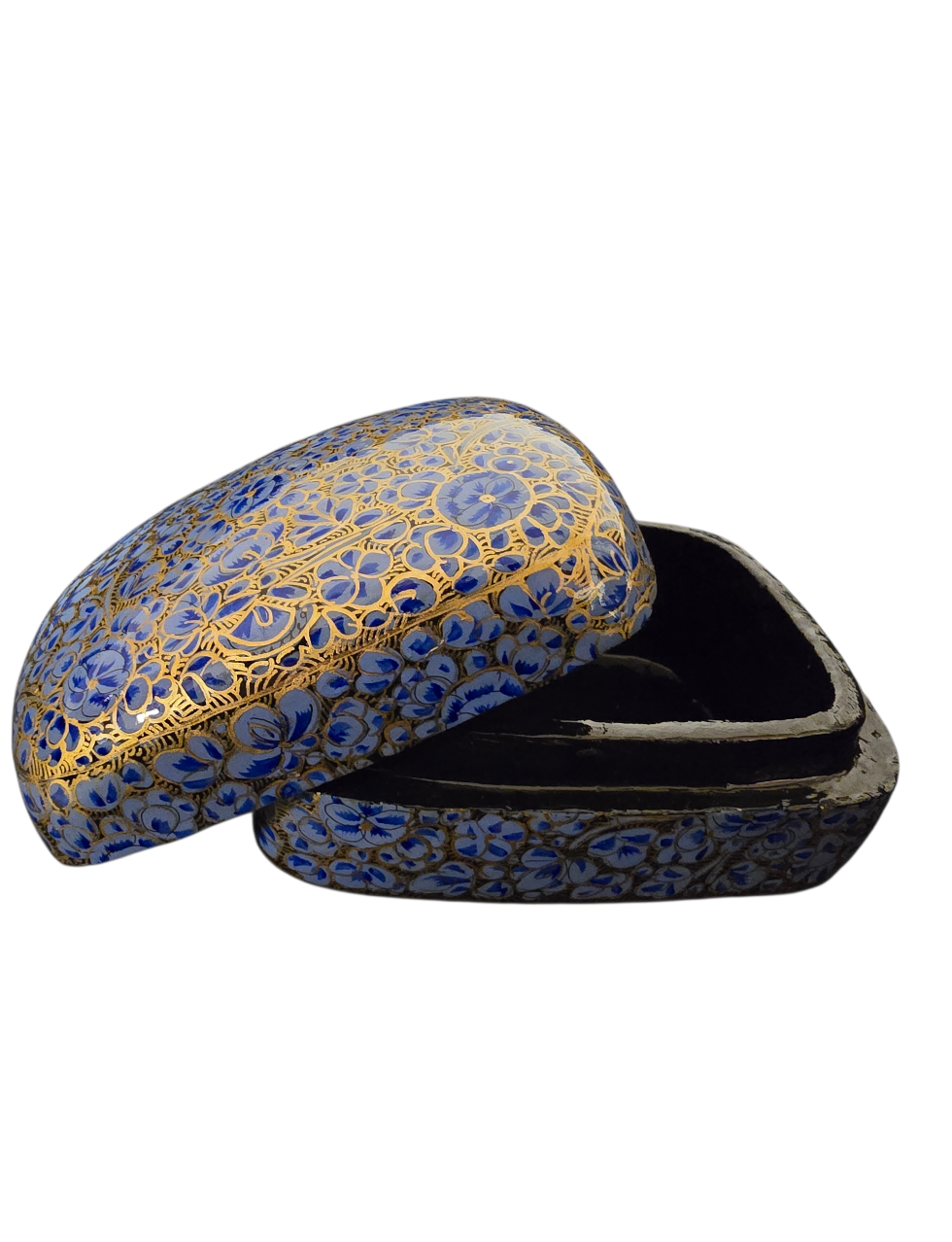 Lyseblått blomstrete smykkeskrin (5)