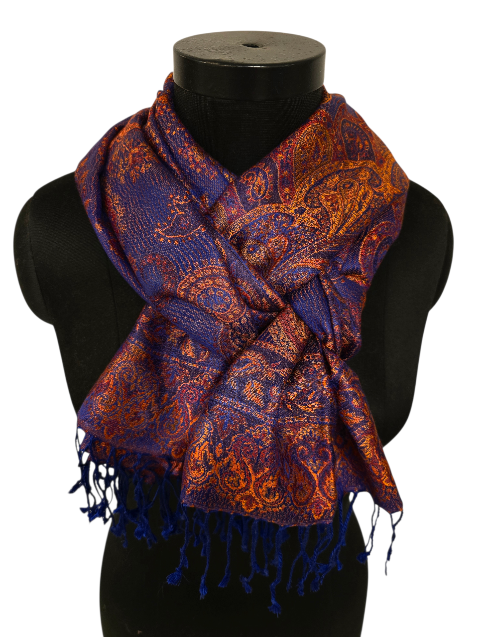 Varmt og gyllent silkeskjerf (30)