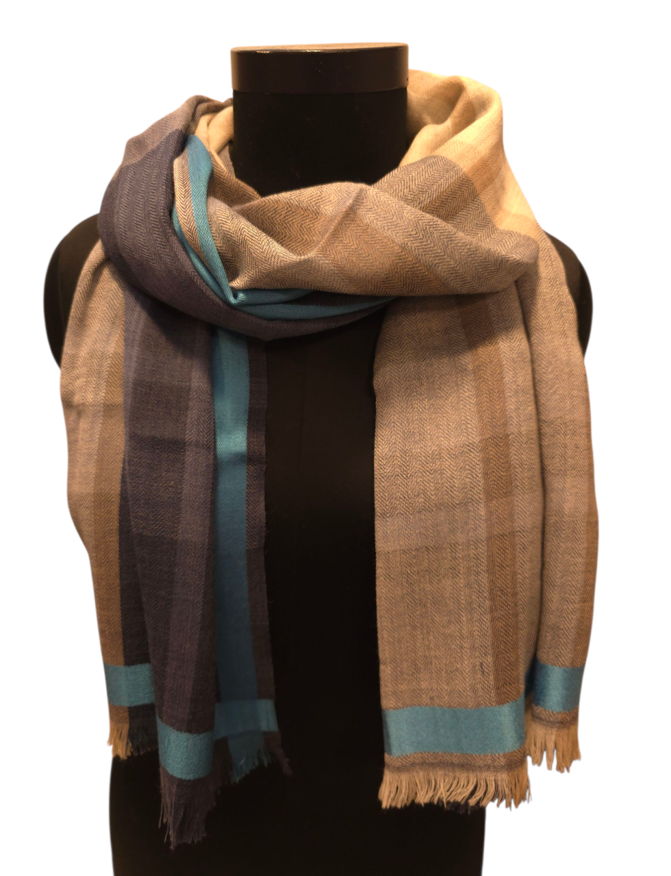 Friskt skjerf i ren ull (69)