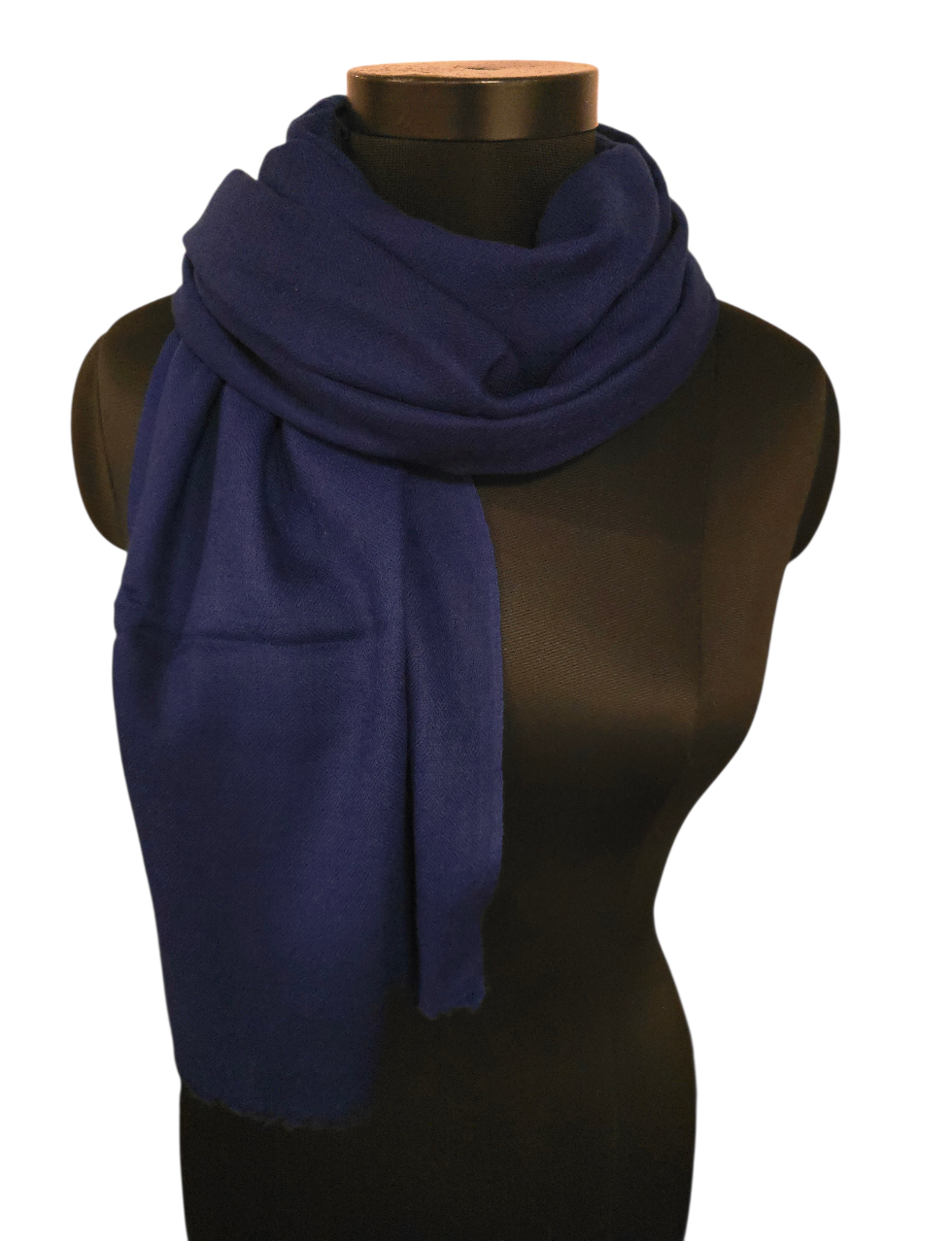 Blått cashmere skjerf (52)