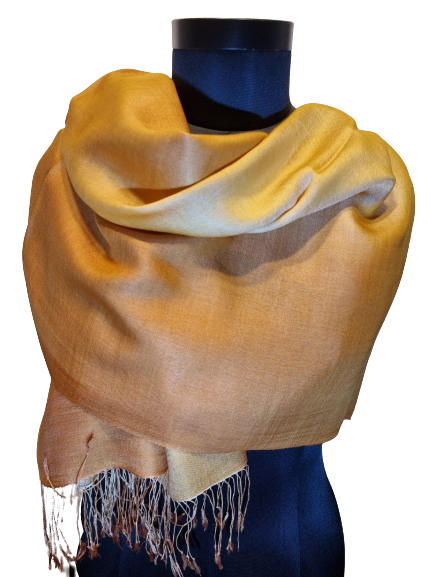 Cashmere - mulberrysilkeskjerf "Ørken" (78)