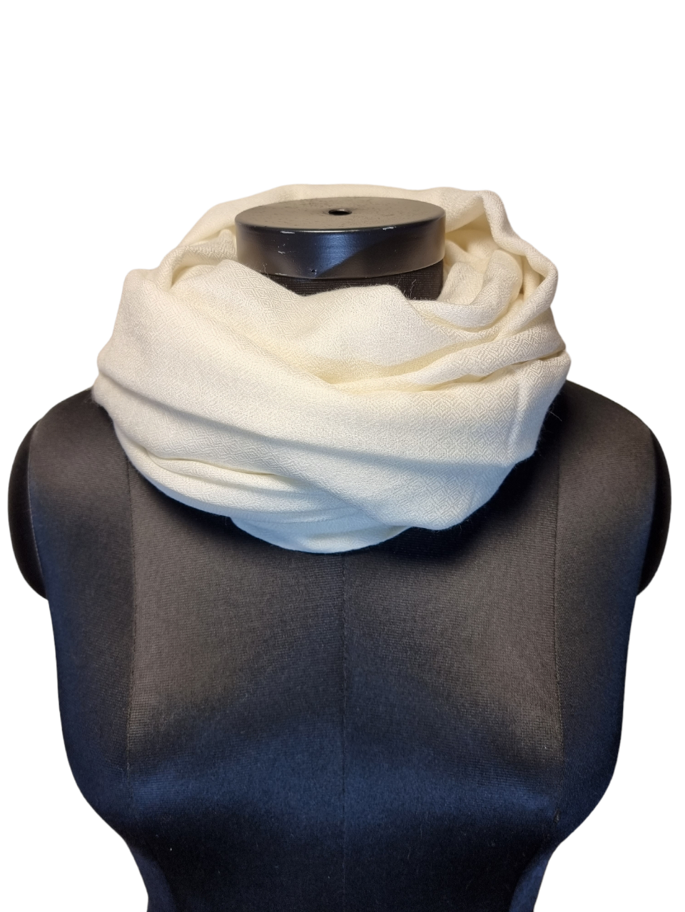 Offwhite cashmere skjerf (54)