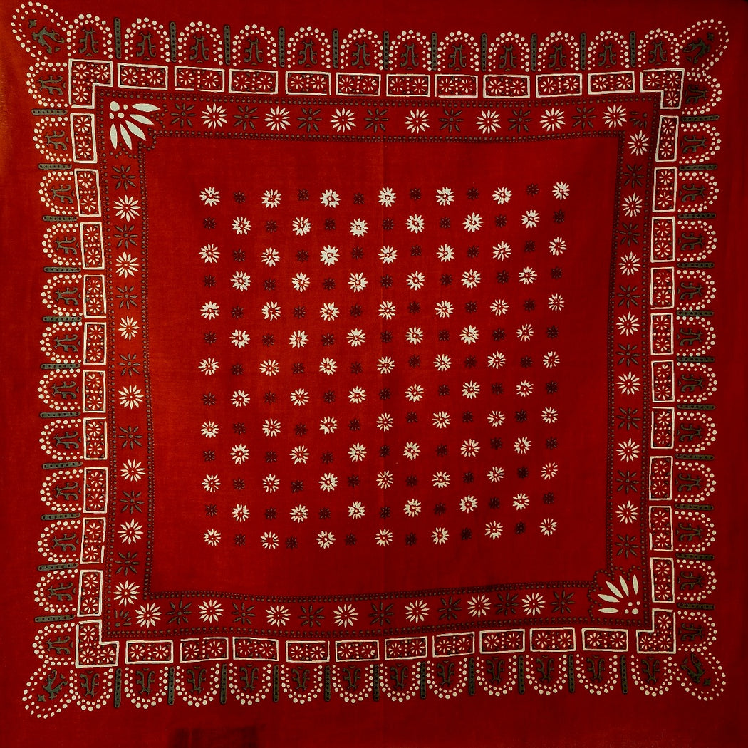 Mønstret rød bandana (1)