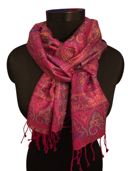 Silkeskjerf i lekre rosa farger (39)