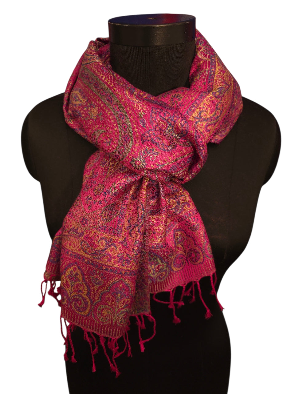 Silkeskjerf i lekre rosa farger (39)