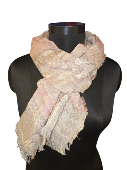 Mykt skjerf i bomull og silke (10)