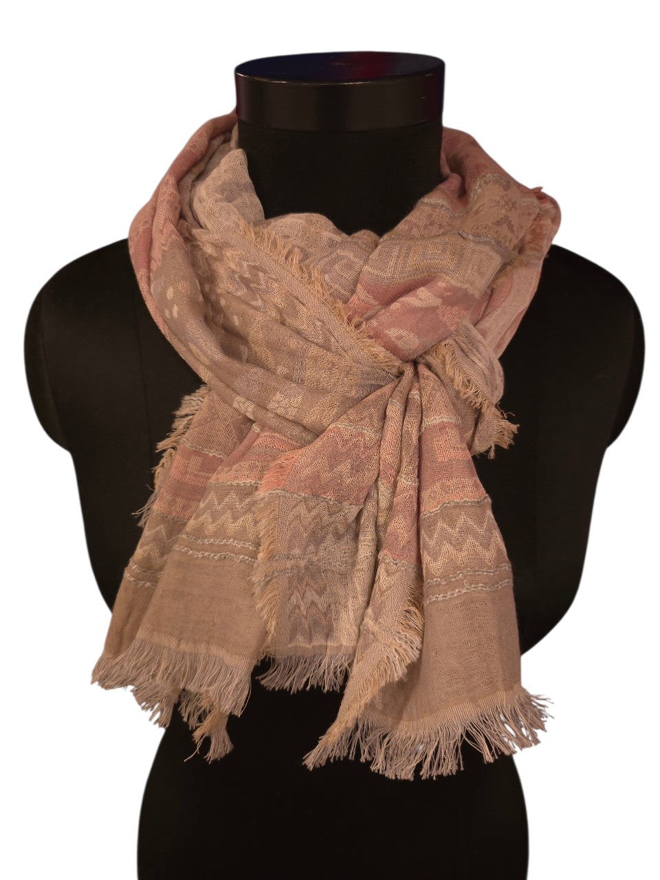 Bomull & silkeskjerf i rolige toner (15)