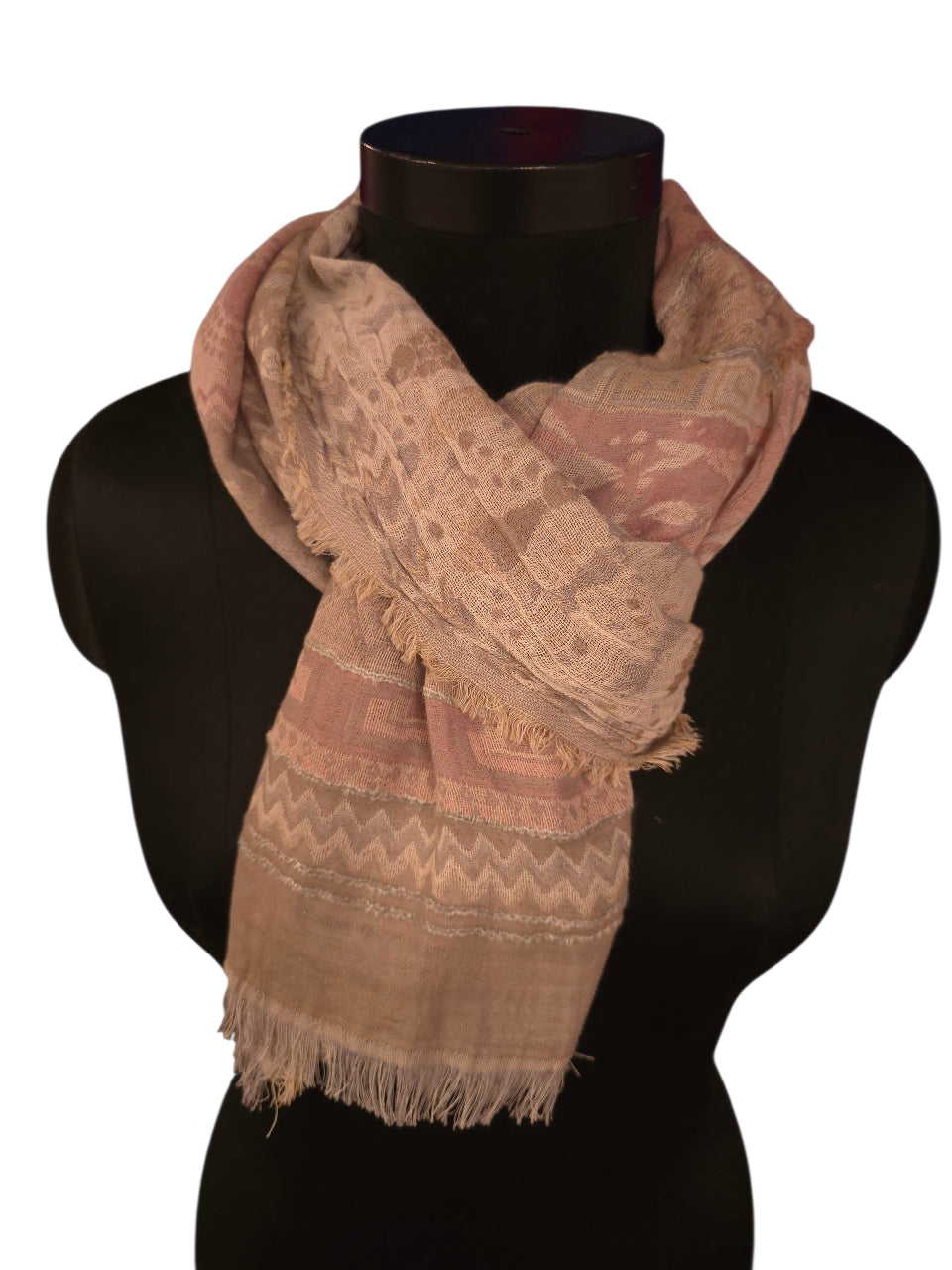 Bomull & silkeskjerf i rolige toner (15)