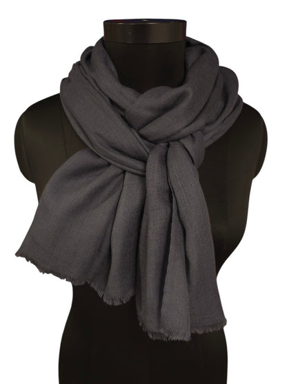 Gråblått cashmere skjerf  (27)