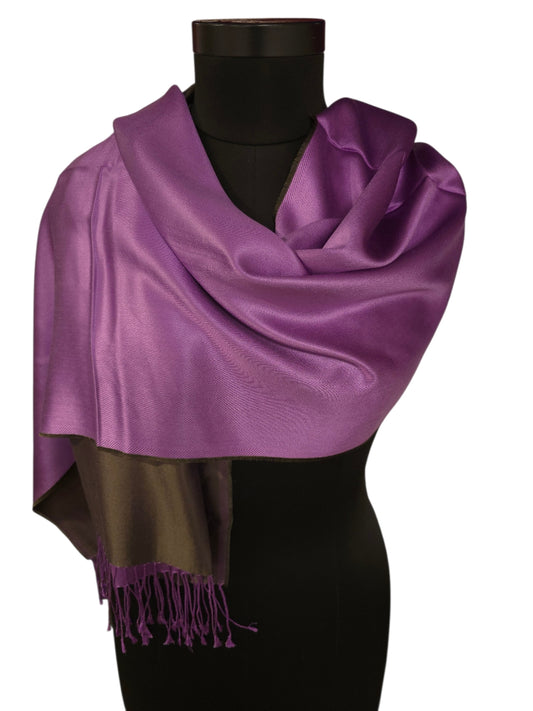 Spennende tosidig silkeskjerf (48)