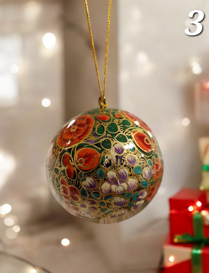 Blomstret julekule (3)