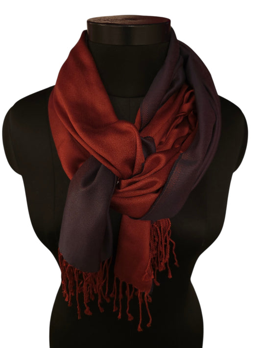 Stilfullt tosidig silkeskjerf (47)