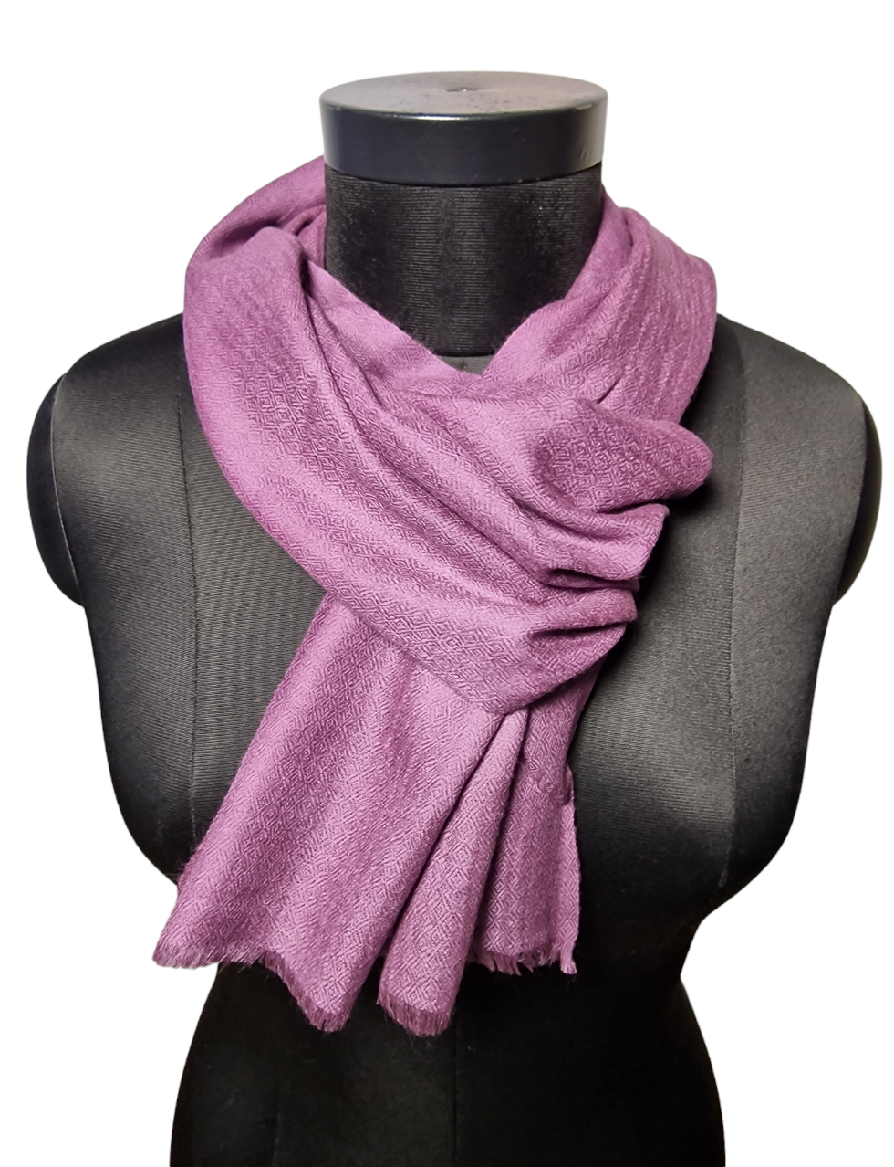 Lys lilla, mauve, farget cashmere skjerf (13)