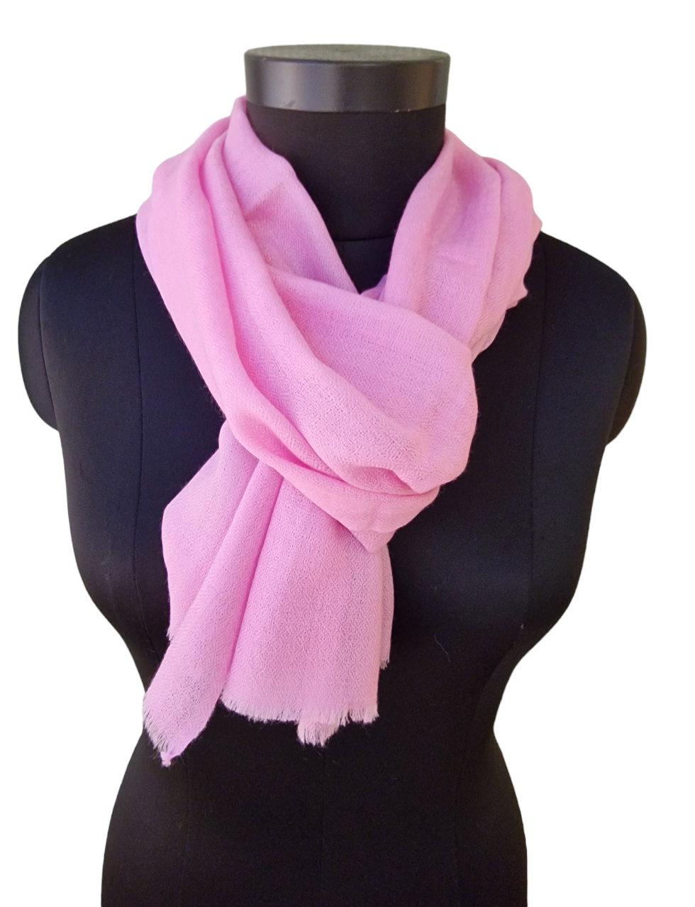 Smalt lys rosa cashmere skjerf (20)