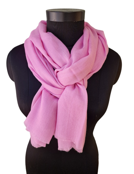 Lys rosa cashmere skjerf (37)