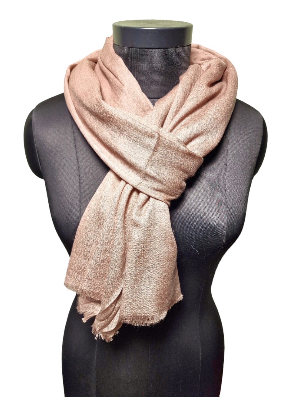 Lys beige cashmere skjerf (36)