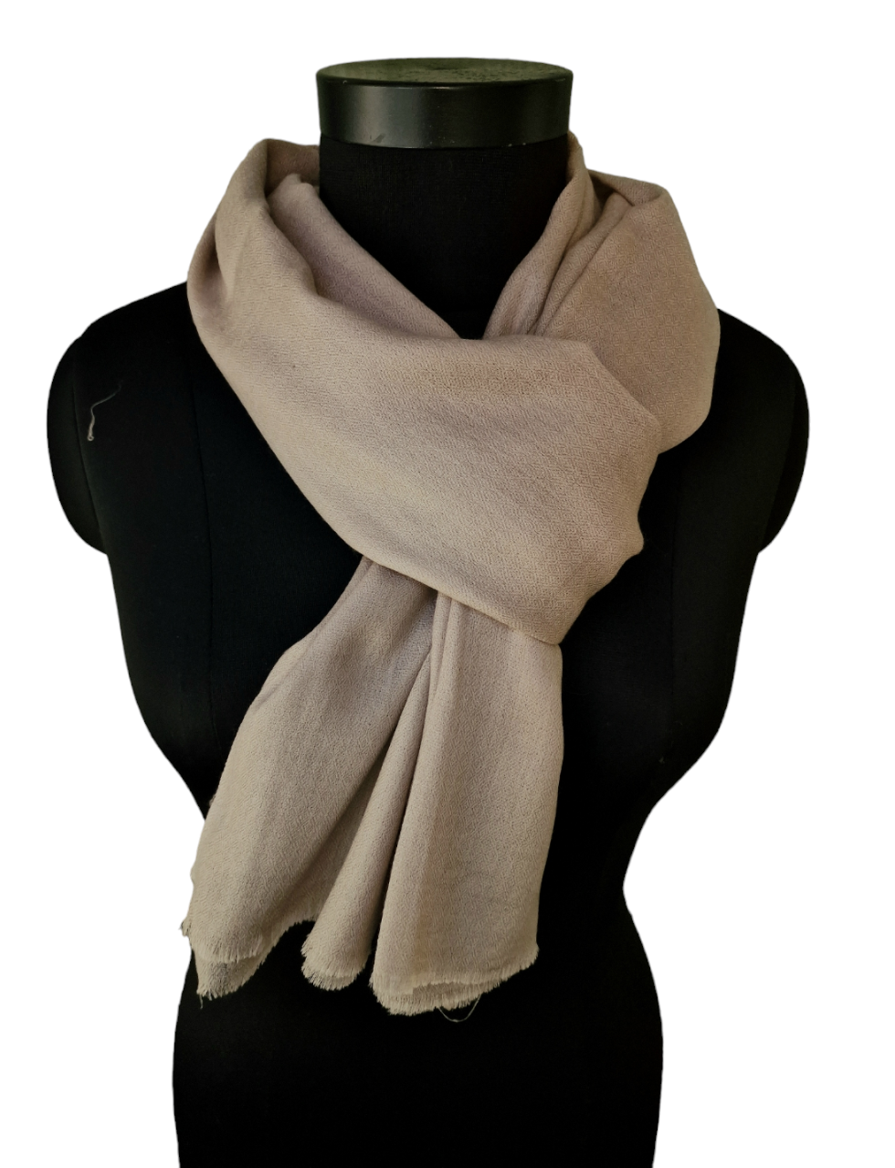 Naturfarget skjerf i cashmere (44)