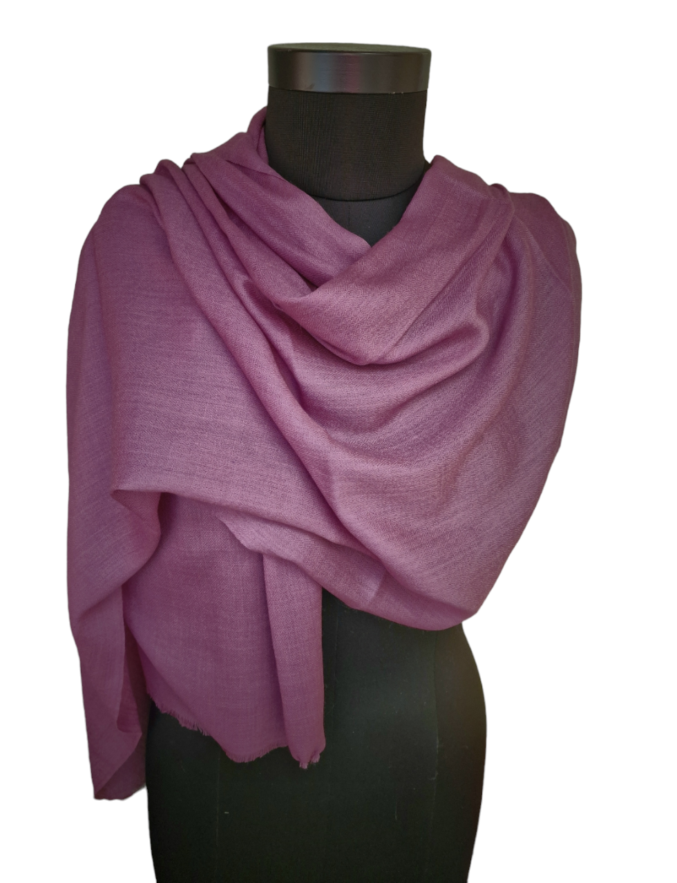 Mellomstort lys lilla, mauve, farget cashmere skjerf (28)