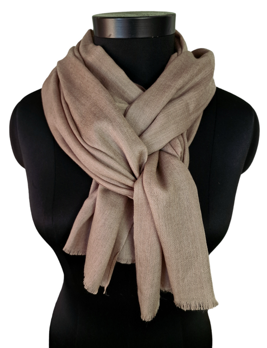 Naturfarget cashmere skjerf (43)