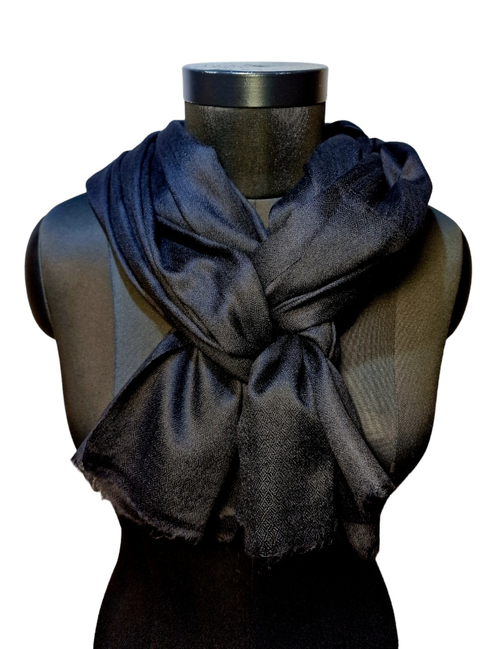 Sort cashmere skjerf (09)