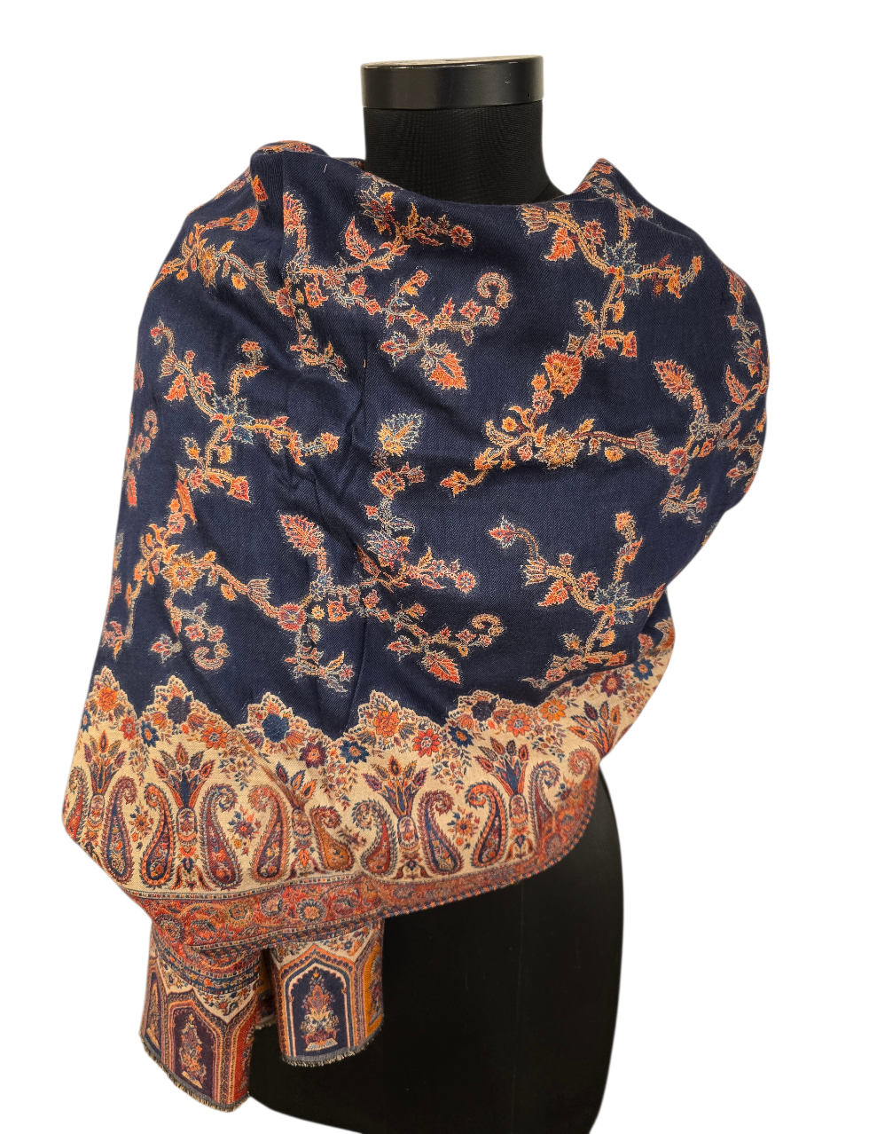 Eksepsjonelt flott sjal i ren merino ull  (49)