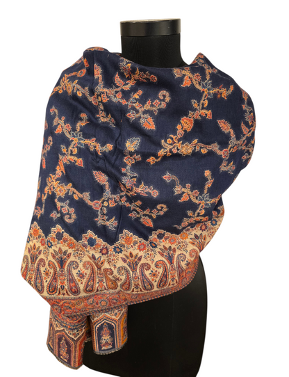 Eksepsjonelt flott sjal i ren merino ull  (49)