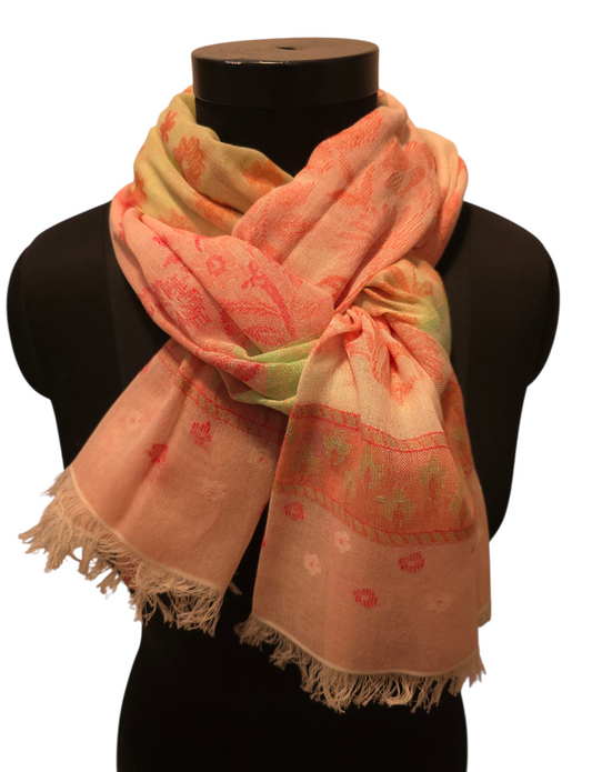 Lett pastellfarget bomullsskjerf (070)