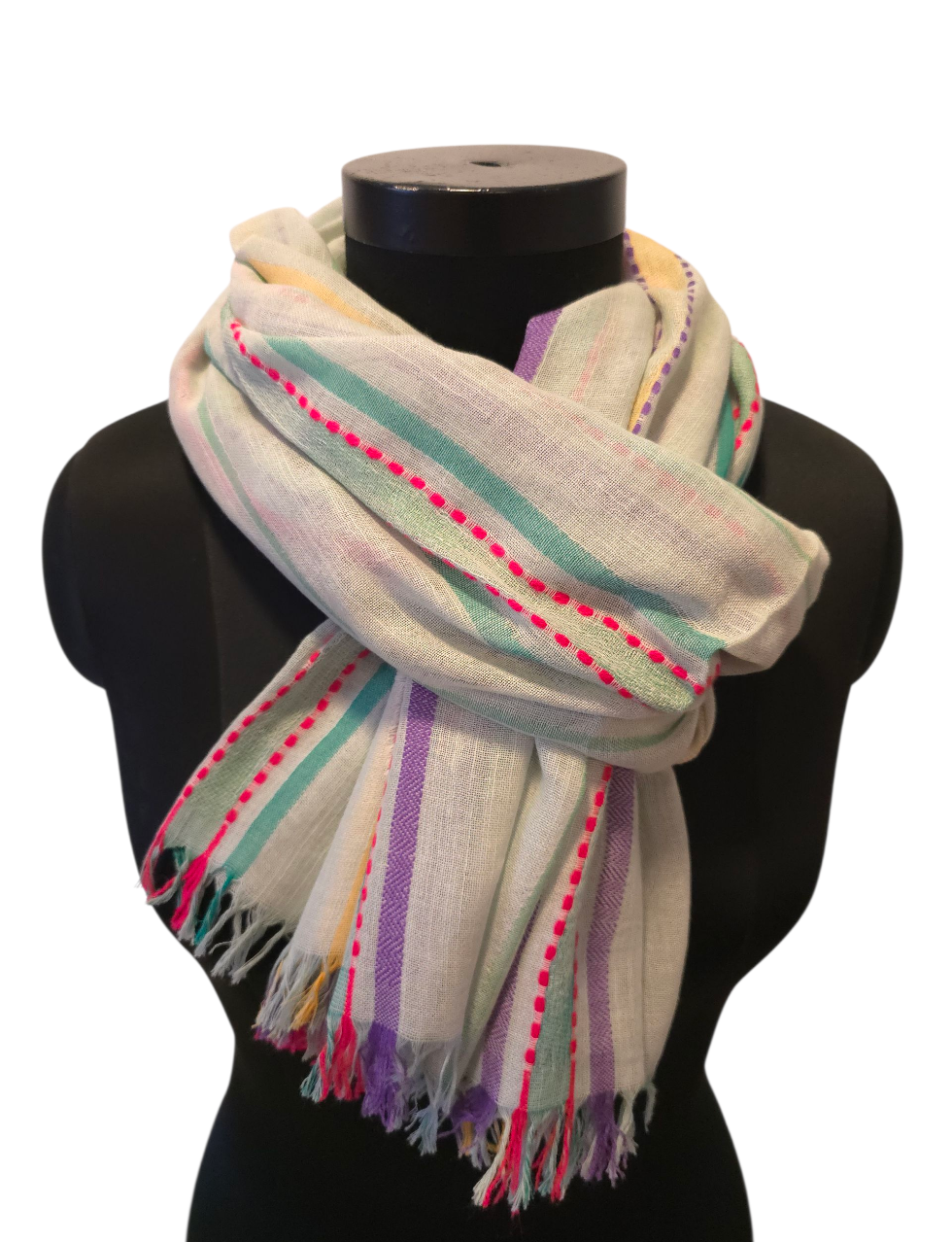 Tykt og godt sjal i ren bomull (157)