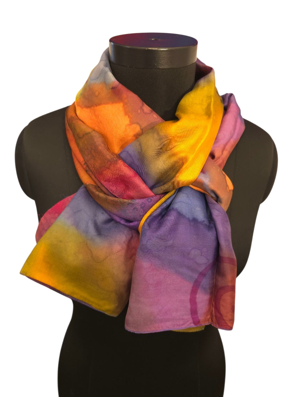 Unikt silkeskjerf kalt "Universet" (76)