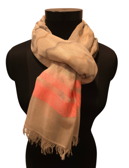 Friskt og lykkelig bomullsskjerf (071)