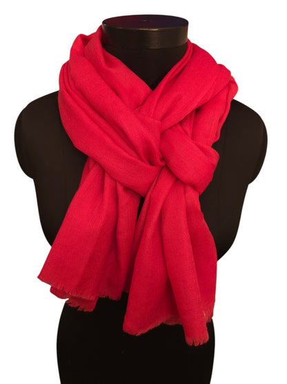 Azalea-farget cashmere skjerf 70x200 cm (02)