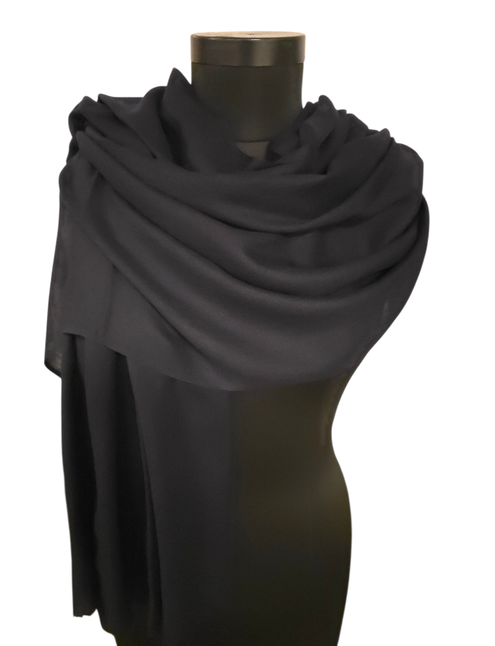 Stort marineblått cashmere sjal (04)