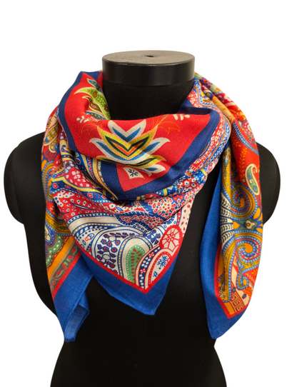 Nydelig kvadratisk silkeskjerf (19)