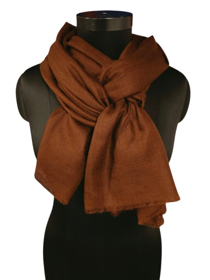 Mørkebrunt cashmere skjerf (13)