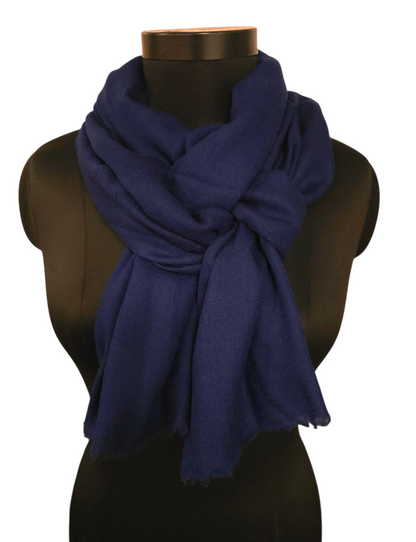 Blått cashmere skjerf (52)