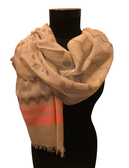 Friskt og lykkelig bomullsskjerf (071)