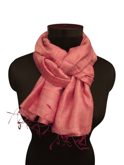 Babyrosa silkeskjerf i 100% silke (95)