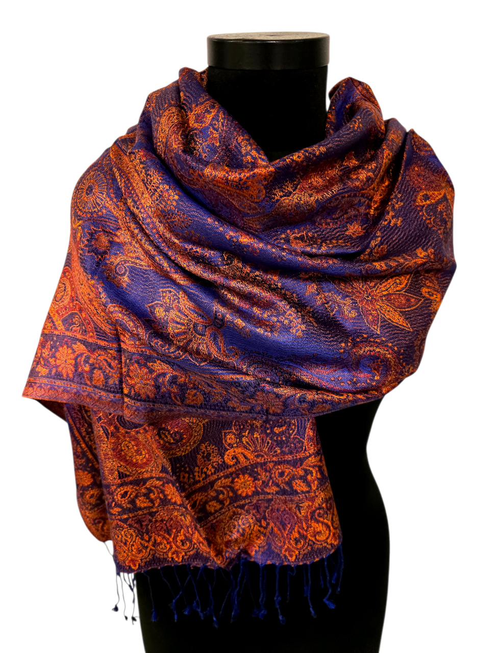 Varmt og gyllent silkeskjerf (30)