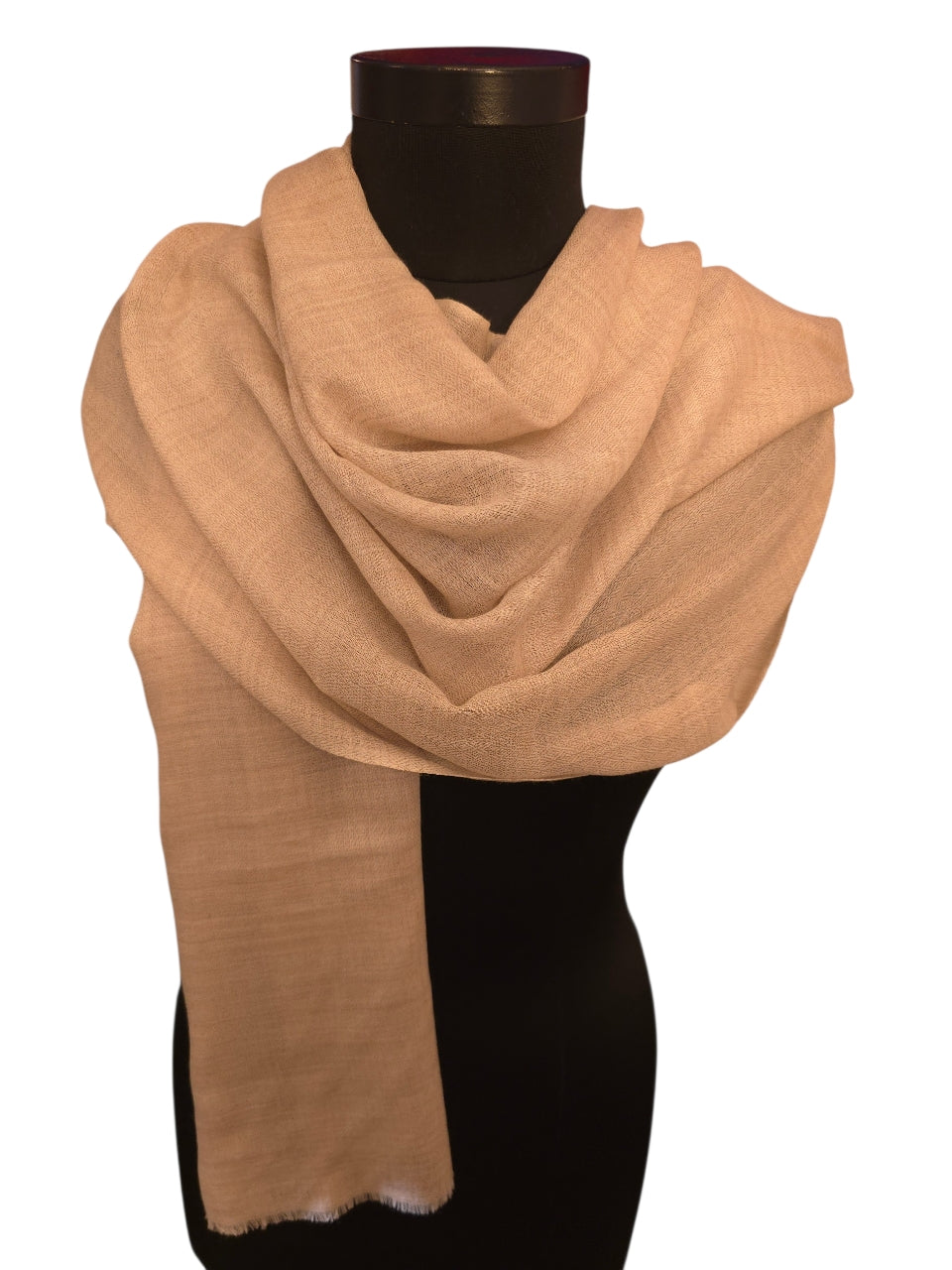 Naturfarget cashmere skjerf 70x200 cm (01)