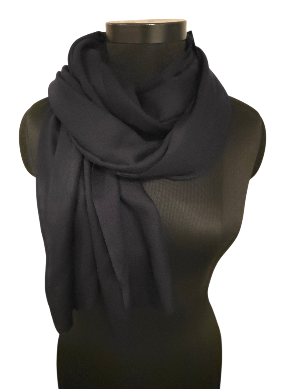 Marineblått cashmere skjerf (02)