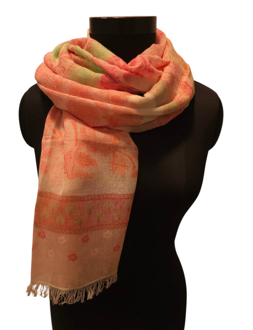 Lett pastellfarget bomullsskjerf (070)