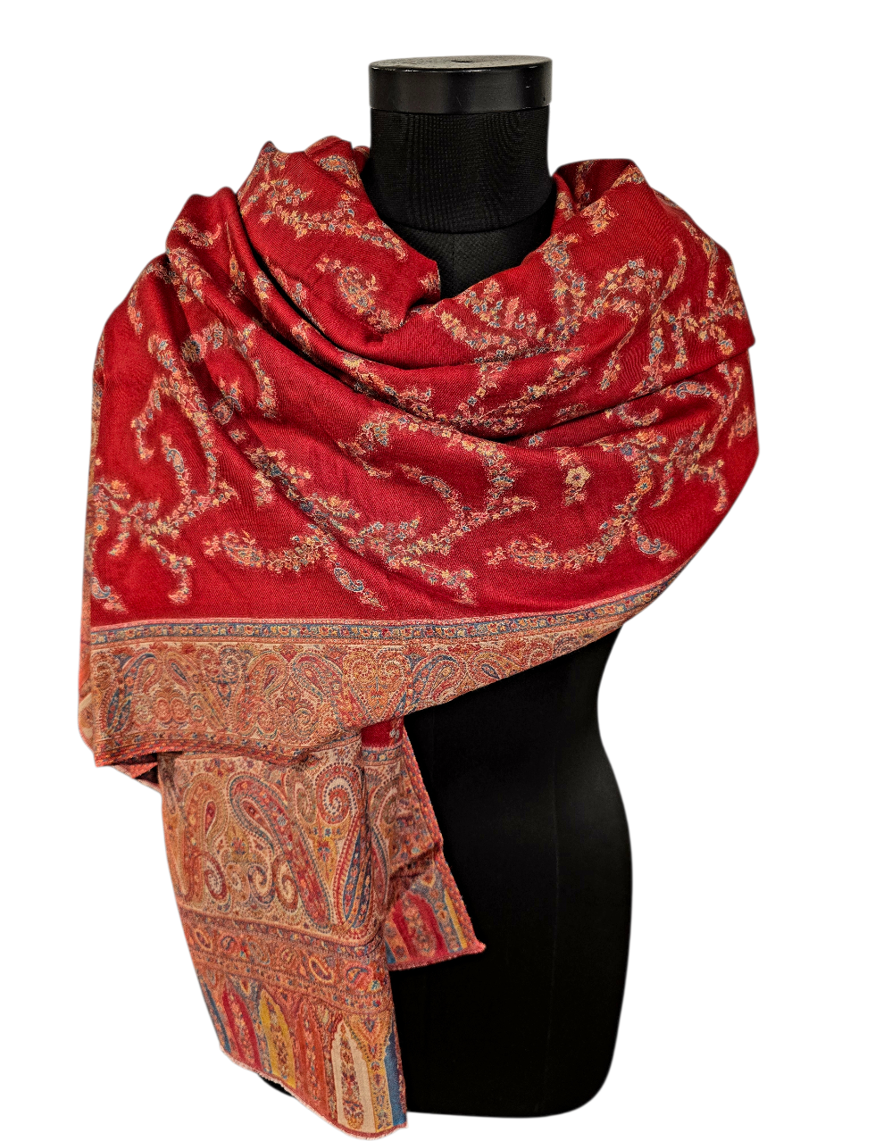 Klassisk flott sjal i ren merino ull  (50)