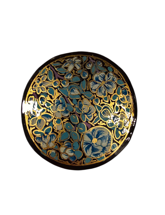 Lite og rundt smykkeskrin med håndmalte blomster (40)