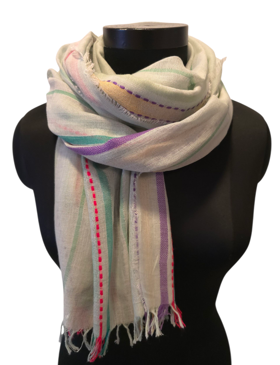 Tykt og godt sjal i ren bomull (157)