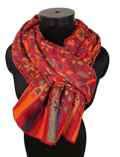 Mykt og godt mønstret sjal i cashmere og merino (54)